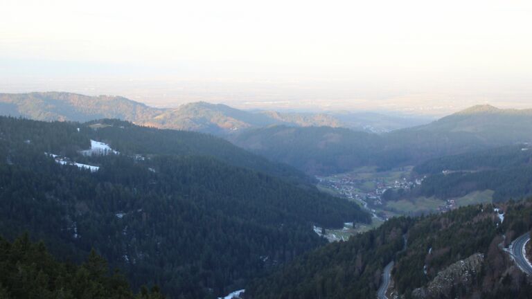 Dieses Bild zeigt eine Webcam-Aufnahme vom Achertal, aufgenommen am Freitag, den 16.01.2026 um 08:50 Uhr. Die Temperatur betrug 5.1°C.