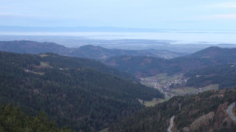 Dieses Bild zeigt eine Webcam-Aufnahme vom Achertal, aufgenommen am Sonntag, den 16.11.2025 um 07:50 Uhr. Die Temperatur betrug 8.1°C.