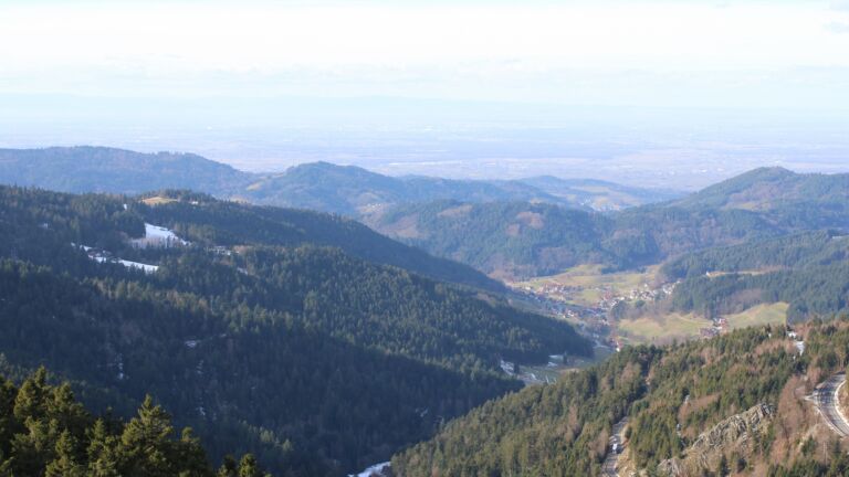 Dieses Bild zeigt eine Webcam-Aufnahme vom Achertal, aufgenommen am Freitag, den 16.01.2026 um 12:20 Uhr. Die Temperatur betrug 8.6°C.