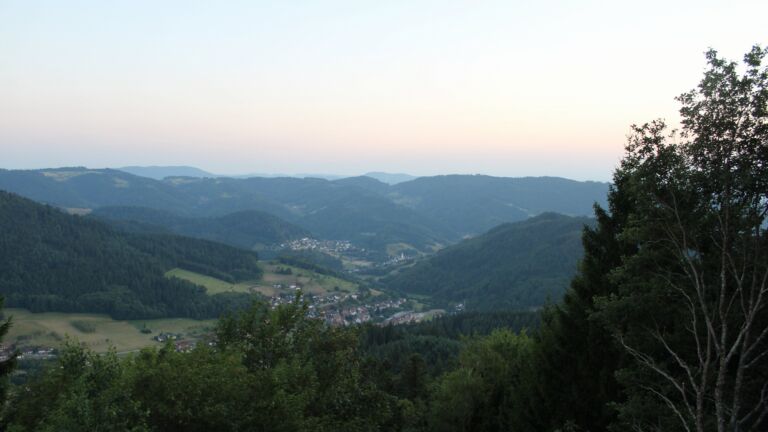 Dieses Bild zeigt eine Webcam-Aufnahme vom Achertal, aufgenommen am Mittwoch, den 29.07.2026 um 21:10 Uhr. Die Temperatur betrug 28.9°C.