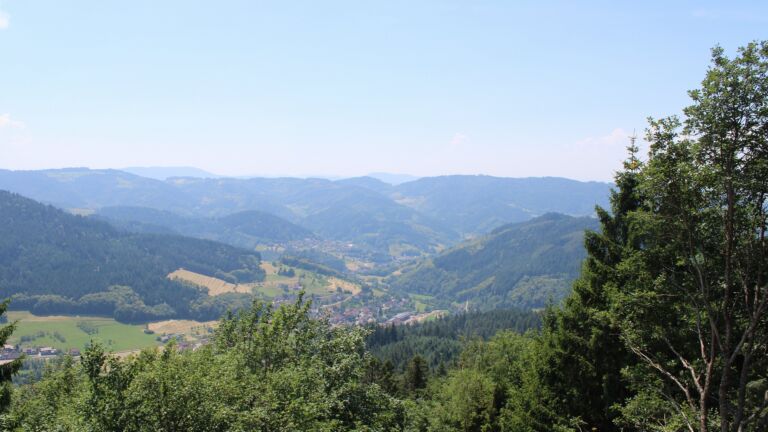 Dieses Bild zeigt eine Webcam-Aufnahme vom Achertal, aufgenommen am Montag, den 22.06.2026 um 14:00 Uhr. Die Temperatur betrug 32.7°C.