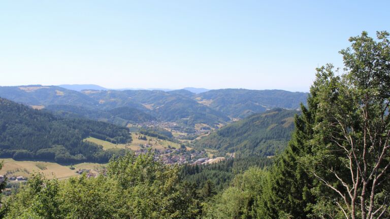 Dieses Bild zeigt eine Webcam-Aufnahme vom Achertal, aufgenommen am Mittwoch, den 12.08.2026 um 13:10 Uhr. Die Temperatur betrug 30.4°C.