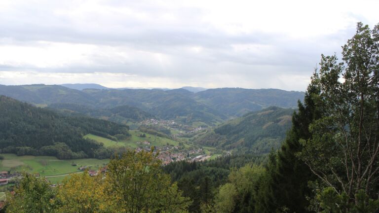 Dieses Bild zeigt eine Webcam-Aufnahme vom Achertal, aufgenommen am Samstag, den 24.10.2026 um 14:50 Uhr. Die Temperatur betrug 6.9°C.