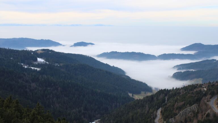 Dieses Bild zeigt eine Webcam-Aufnahme vom Achertal, aufgenommen am Samstag, den 24.01.2026 um 14:20 Uhr. Die Temperatur betrug 2.7°C.