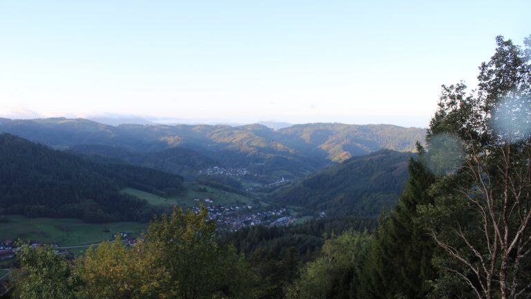 Dieses Bild zeigt eine Webcam-Aufnahme vom Achertal, aufgenommen am Donnerstag, den 22.10.2026 um 08:50 Uhr. Die Temperatur betrug 4.7°C.