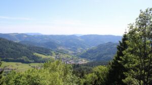 Dieses Bild zeigt eine Webcam-Aufnahme vom Achertal, aufgenommen am Freitag, den 22.05.2026 um 17:00 Uhr. Die Temperatur betrug 29.1°C.