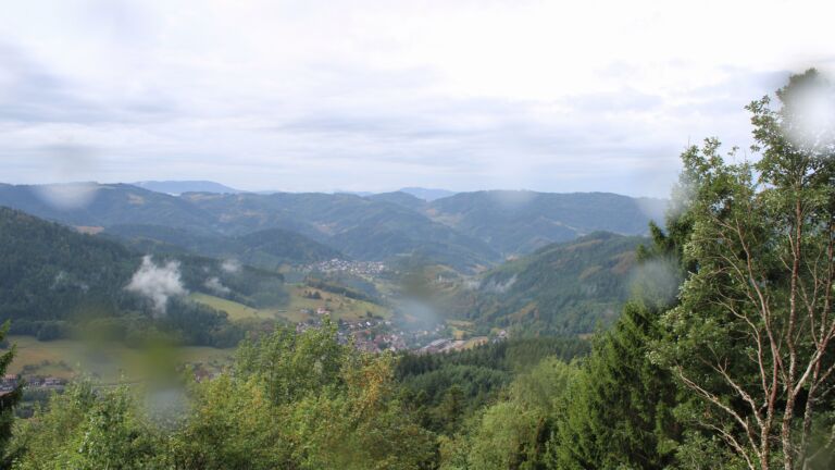 Dieses Bild zeigt eine Webcam-Aufnahme vom Achertal, aufgenommen am Freitag, den 28.08.2026 um 11:30 Uhr. Die Temperatur betrug 18.3°C.