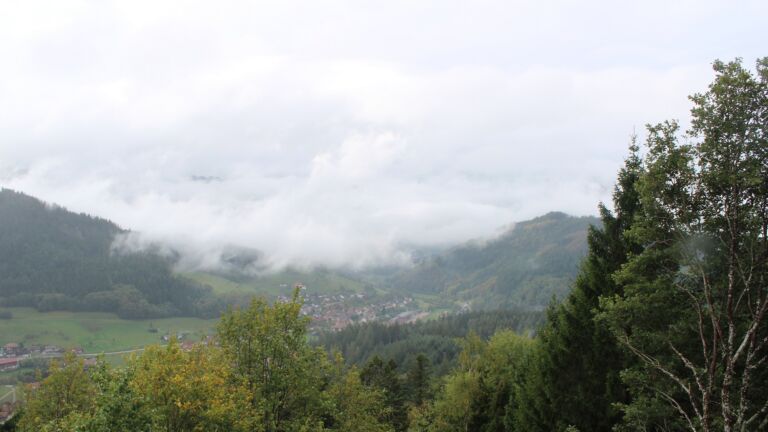 Dieses Bild zeigt eine Webcam-Aufnahme vom Achertal, aufgenommen am Sonntag, den 18.10.2026 um 12:50 Uhr. Die Temperatur betrug 7.3°C.