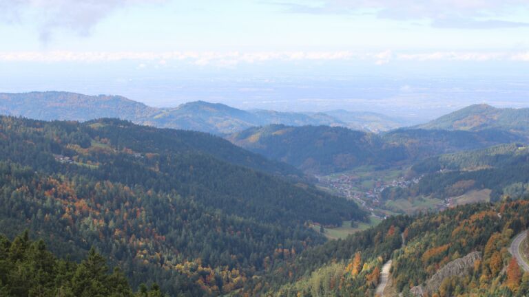 Dieses Bild zeigt eine Webcam-Aufnahme vom Achertal, aufgenommen am Donnerstag, den 16.10.2025 um 12:50 Uhr. Die Temperatur betrug 9.8°C.
