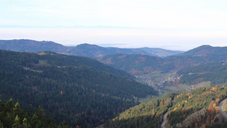 Dieses Bild zeigt eine Webcam-Aufnahme vom Achertal, aufgenommen am Donnerstag, den 06.11.2025 um 09:00 Uhr. Die Temperatur betrug 10.3°C.