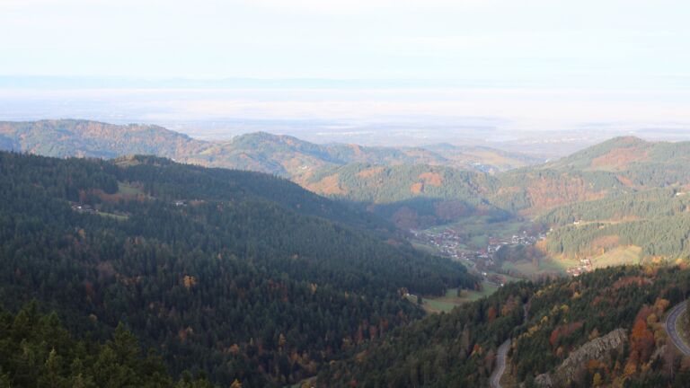 Dieses Bild zeigt eine Webcam-Aufnahme vom Achertal, aufgenommen am Freitag, den 31.10.2025 um 08:20 Uhr. Die Temperatur betrug 9.2°C.