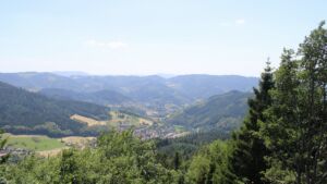 Dieses Bild zeigt eine Webcam-Aufnahme vom Achertal, aufgenommen am Donnerstag, den 25.06.2026 um 14:50 Uhr. Die Temperatur betrug 35.6°C.
