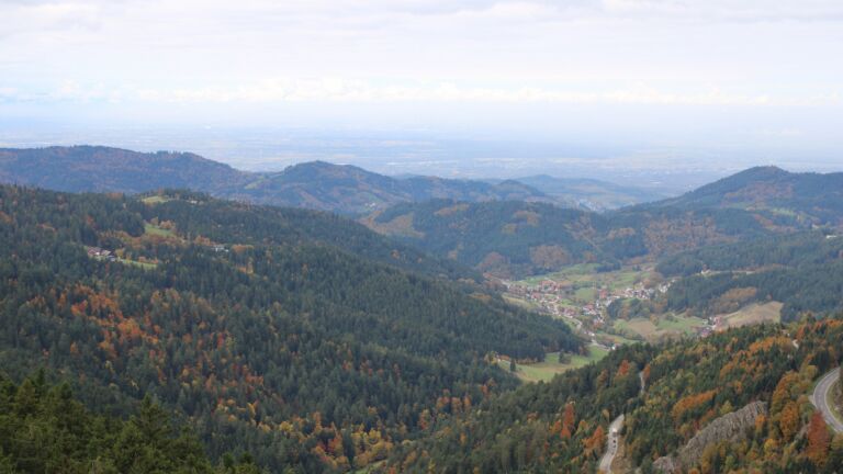Dieses Bild zeigt eine Webcam-Aufnahme vom Achertal, aufgenommen am Freitag, den 17.10.2025 um 11:40 Uhr. Die Temperatur betrug 7.4°C.