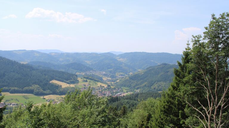 Dieses Bild zeigt eine Webcam-Aufnahme vom Achertal, aufgenommen am Freitag, den 26.06.2026 um 13:00 Uhr. Die Temperatur betrug 33°C.