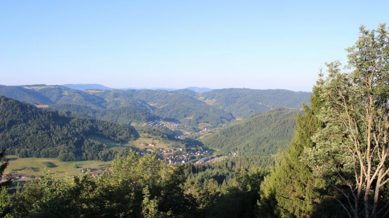 Dieses Bild zeigt eine Webcam-Aufnahme vom Achertal, aufgenommen am Freitag, den 24.07.2026 um 07:40 Uhr. Die Temperatur betrug 14.4°C.