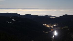 Dieses Bild zeigt eine Webcam-Aufnahme vom Achertal, aufgenommen am Mittwoch, den 04.02.2026 um 06:10 Uhr. Die Temperatur betrug 3.1°C.