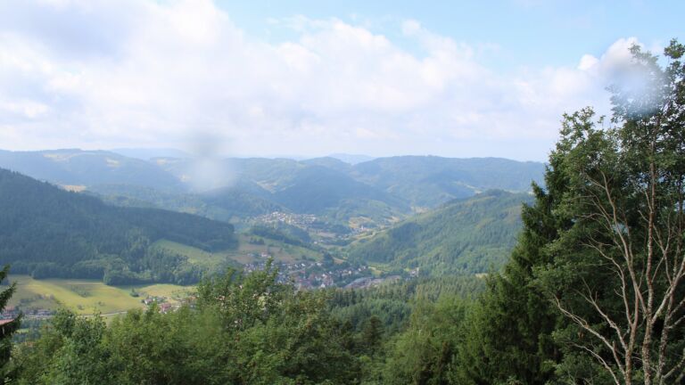 Dieses Bild zeigt eine Webcam-Aufnahme vom Achertal, aufgenommen am Montag, den 27.07.2026 um 11:30 Uhr. Die Temperatur betrug 16.3°C.