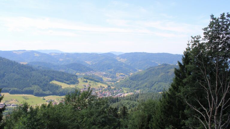 Dieses Bild zeigt eine Webcam-Aufnahme vom Achertal, aufgenommen am Samstag, den 11.07.2026 um 13:00 Uhr. Die Temperatur betrug 28.5°C.