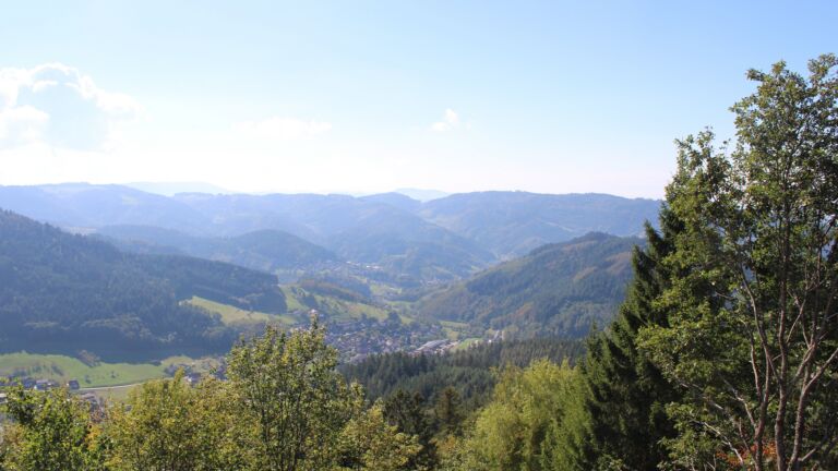 Dieses Bild zeigt eine Webcam-Aufnahme vom Achertal, aufgenommen am Montag, den 05.10.2026 um 13:50 Uhr. Die Temperatur betrug 21.9°C.