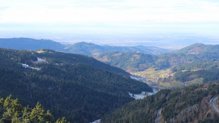 Dieses Bild zeigt eine Webcam-Aufnahme vom Achertal, aufgenommen am Mittwoch, den 19.11.2025 um 12:10 Uhr. Die Temperatur betrug 0.2°C.