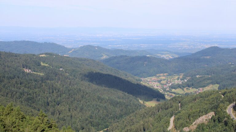 Dieses Bild zeigt eine Webcam-Aufnahme vom Achertal, aufgenommen am Samstag, den 12.07.2025 um 09:30 Uhr. Die Temperatur betrug 16.7°C.