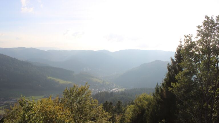 Dieses Bild zeigt eine Webcam-Aufnahme vom Achertal, aufgenommen am Montag, den 19.10.2026 um 16:50 Uhr. Die Temperatur betrug 14.2°C.