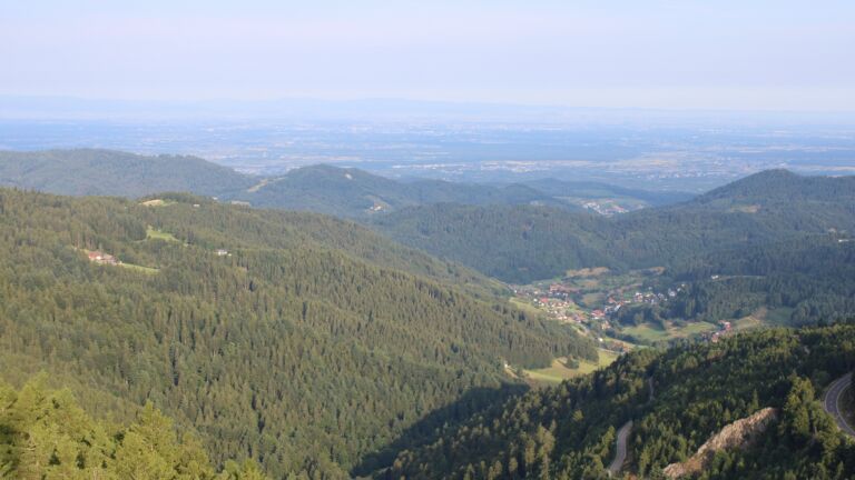Dieses Bild zeigt eine Webcam-Aufnahme vom Achertal, aufgenommen am Sonntag, den 20.07.2025 um 07:40 Uhr. Die Temperatur betrug 19°C.