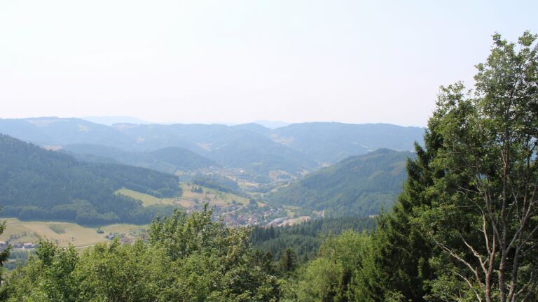 Dieses Bild zeigt eine Webcam-Aufnahme vom Achertal, aufgenommen am Donnerstag, den 30.07.2026 um 13:40 Uhr. Die Temperatur betrug 35.1°C.