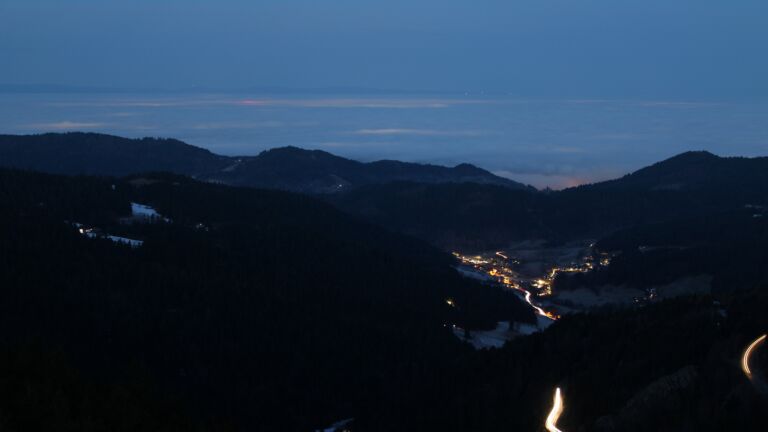 Dieses Bild zeigt eine Webcam-Aufnahme vom Achertal, aufgenommen am Mittwoch, den 21.01.2026 um 07:20 Uhr. Die Temperatur betrug 5.1°C.