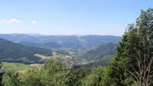 Dieses Bild zeigt eine Webcam-Aufnahme vom Achertal, aufgenommen am Donnerstag, den 18.06.2026 um 12:50 Uhr. Die Temperatur betrug 27.4°C.