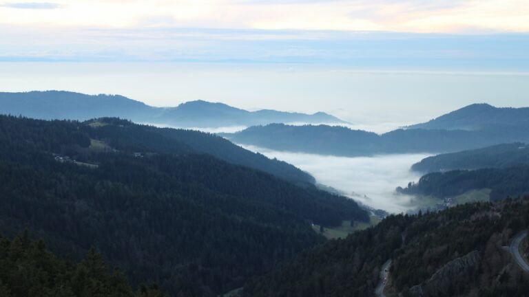 Dieses Bild zeigt eine Webcam-Aufnahme vom Achertal, aufgenommen am Mittwoch, den 03.12.2025 um 16:30 Uhr. Die Temperatur betrug 5°C.