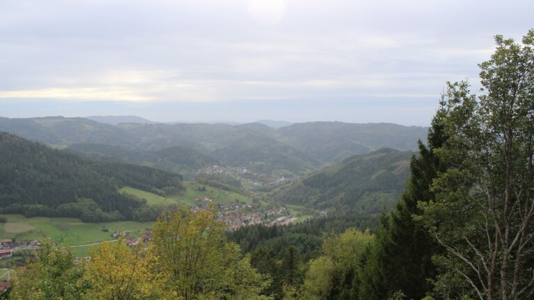 Dieses Bild zeigt eine Webcam-Aufnahme vom Achertal, aufgenommen am Montag, den 26.10.2026 um 14:50 Uhr. Die Temperatur betrug 8.9°C.