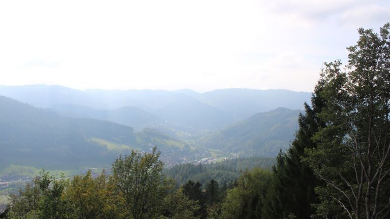 Dieses Bild zeigt eine Webcam-Aufnahme vom Achertal, aufgenommen am Montag, den 19.10.2026 um 14:20 Uhr. Die Temperatur betrug 13.6°C.