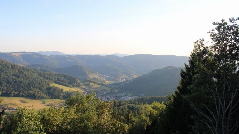 Dieses Bild zeigt eine Webcam-Aufnahme vom Achertal, aufgenommen am Samstag, den 08.08.2026 um 19:50 Uhr. Die Temperatur betrug 27.3°C.