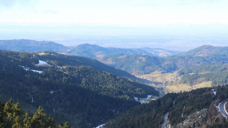 Dieses Bild zeigt eine Webcam-Aufnahme vom Achertal, aufgenommen am Donnerstag, den 15.01.2026 um 12:10 Uhr. Die Temperatur betrug 5.1°C.