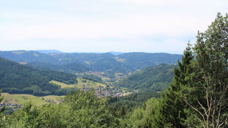 Dieses Bild zeigt eine Webcam-Aufnahme vom Achertal, aufgenommen am Montag, den 13.07.2026 um 13:30 Uhr. Die Temperatur betrug 28.5°C.