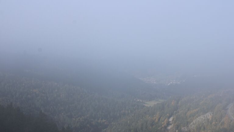 Dieses Bild zeigt eine Webcam-Aufnahme vom Achertal, aufgenommen am Montag, den 13.10.2025 um 11:10 Uhr. Die Temperatur betrug 6.4°C.
