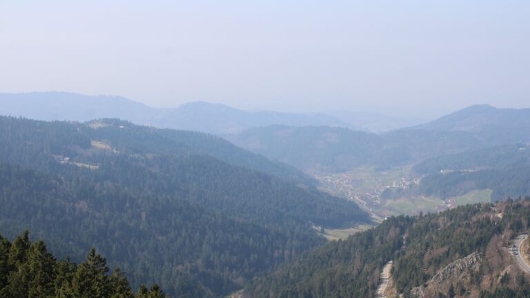 Dieses Bild zeigt eine Webcam-Aufnahme vom Achertal, aufgenommen am Sonntag, den 08.03.2026 um 12:30 Uhr. Die Temperatur betrug 13.2°C.