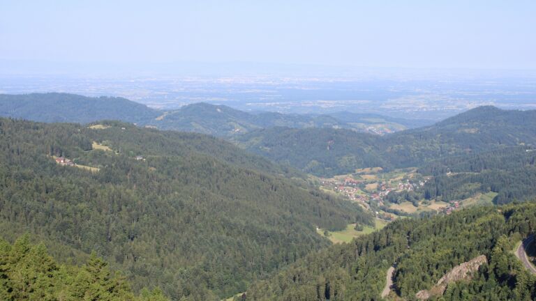 Dieses Bild zeigt eine Webcam-Aufnahme vom Achertal, aufgenommen am Freitag, den 20.06.2025 um 08:50 Uhr. Die Temperatur betrug 16.5°C.