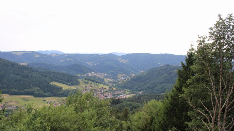 Dieses Bild zeigt eine Webcam-Aufnahme vom Achertal, aufgenommen am Montag, den 13.07.2026 um 17:10 Uhr. Die Temperatur betrug 30.9°C.