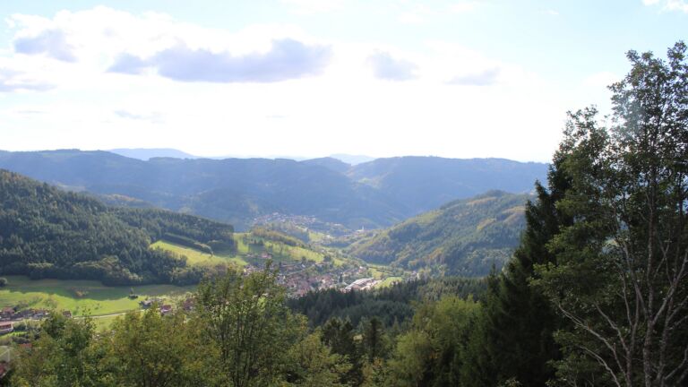 Dieses Bild zeigt eine Webcam-Aufnahme vom Achertal, aufgenommen am Montag, den 12.10.2026 um 15:30 Uhr. Die Temperatur betrug 17.2°C.