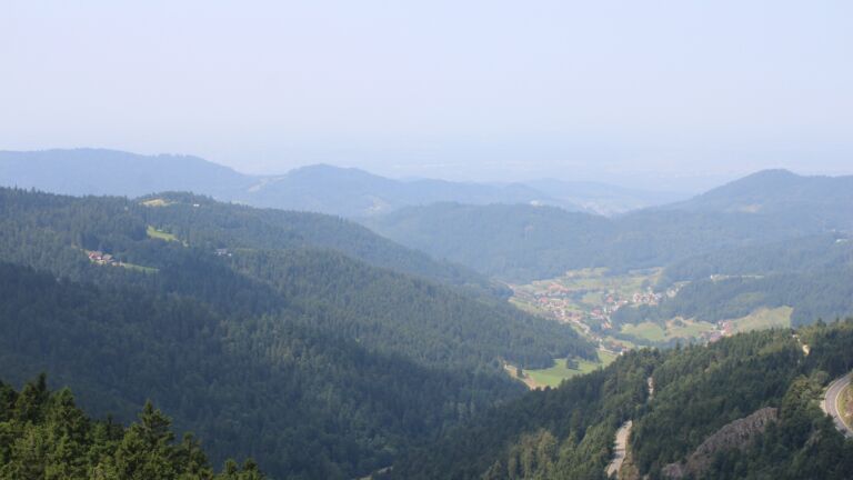 Dieses Bild zeigt eine Webcam-Aufnahme vom Achertal, aufgenommen am Freitag, den 15.08.2025 um 12:30 Uhr. Die Temperatur betrug 24.5°C.