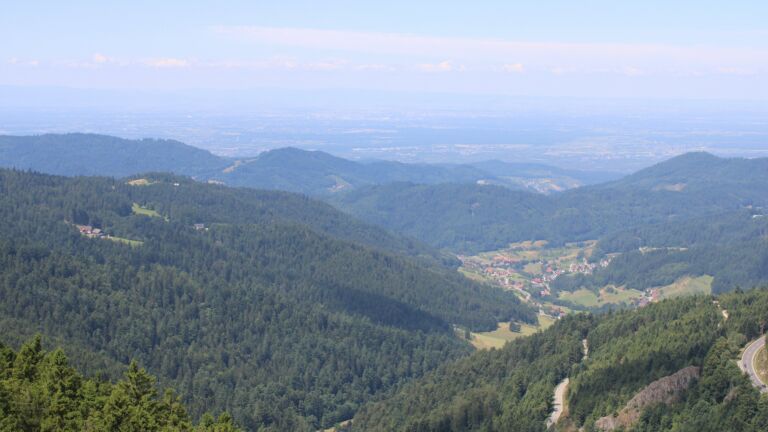 Dieses Bild zeigt eine Webcam-Aufnahme vom Achertal, aufgenommen am Freitag, den 18.07.2025 um 12:30 Uhr. Die Temperatur betrug 19.6°C.