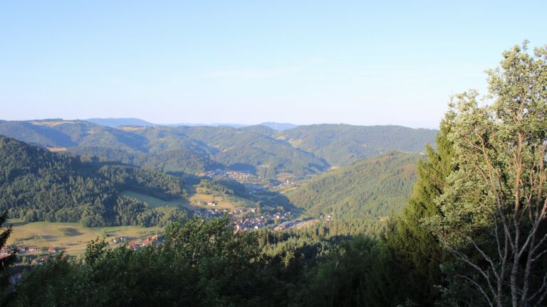 Dieses Bild zeigt eine Webcam-Aufnahme vom Achertal, aufgenommen am Samstag, den 08.08.2026 um 07:40 Uhr. Die Temperatur betrug 19°C.