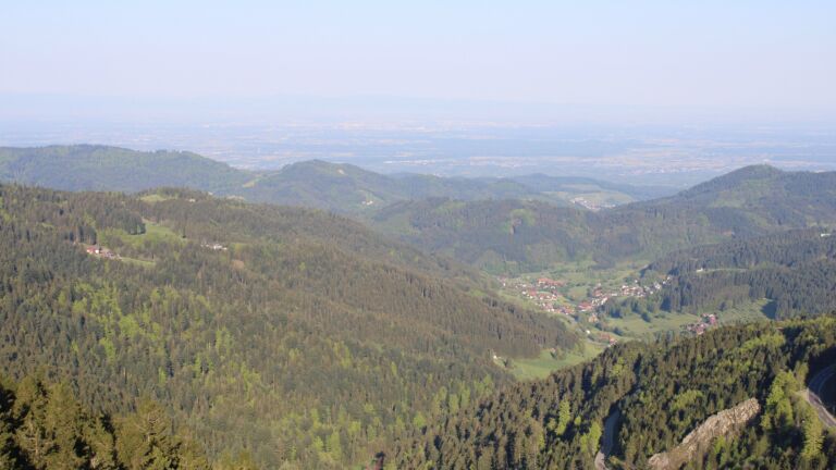 Dieses Bild zeigt eine Webcam-Aufnahme vom Achertal, aufgenommen am Donnerstag, den 01.05.2025 um 08:10 Uhr. Die Temperatur betrug 18°C.