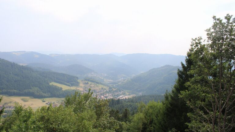 Dieses Bild zeigt eine Webcam-Aufnahme vom Achertal, aufgenommen am Freitag, den 31.07.2026 um 17:20 Uhr. Die Temperatur betrug 30.6°C.