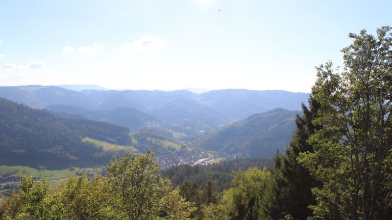 Dieses Bild zeigt eine Webcam-Aufnahme vom Achertal, aufgenommen am Montag, den 05.10.2026 um 15:50 Uhr. Die Temperatur betrug 23.6°C.