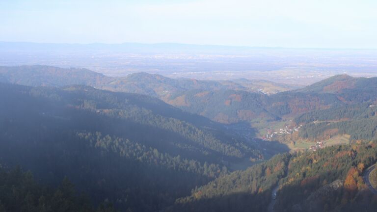 Dieses Bild zeigt eine Webcam-Aufnahme vom Achertal, aufgenommen am Mittwoch, den 29.10.2025 um 08:50 Uhr. Die Temperatur betrug 5.6°C.