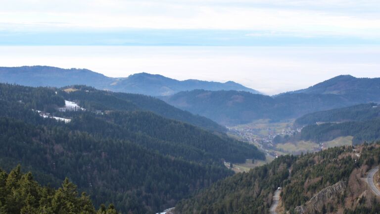 Dieses Bild zeigt eine Webcam-Aufnahme vom Achertal, aufgenommen am Freitag, den 23.01.2026 um 14:00 Uhr. Die Temperatur betrug 8.1°C.