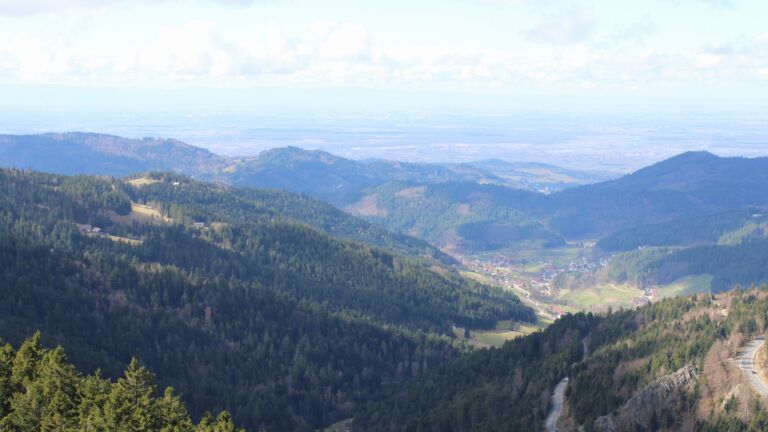 Dieses Bild zeigt eine Webcam-Aufnahme vom Achertal, aufgenommen am Sonntag, den 01.03.2026 um 12:40 Uhr. Die Temperatur betrug 8.2°C.